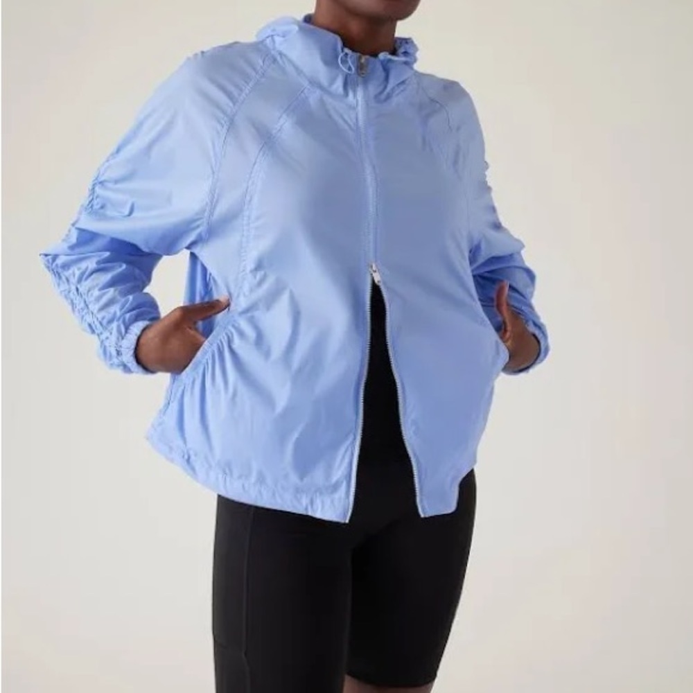 ATHLETA Expedition Ultra Lightweight Oversized Jacket Blue Size XXS